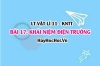 Lý thuyết Vật lí 11 Kết nối tri thức bài 17: Khái niệm điện trường: Công thức tính cường độ điện trường